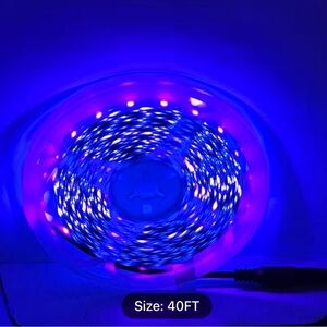 40FT Blue LED Strip Lights